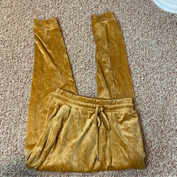 Always Pants - Always Joggers Gold Velour Drawstring L/XL